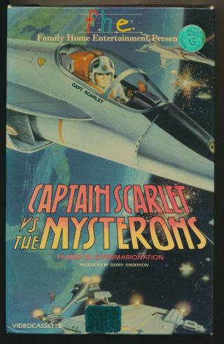 Captain Scarlet Vs Mysterons Gerry Anderson Supermarionation Big Box Vhs Rare