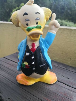 Vtg 1960s Rare Mexican Walt Disney Prod.  Professor Ludwig Von Drake Squeaky Toy
