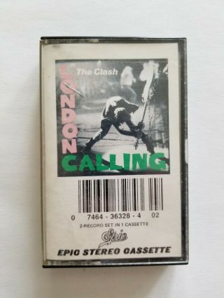 The Clash London Calling Rare & Oop Punk Rock Music 1979 Epic Records Cassette