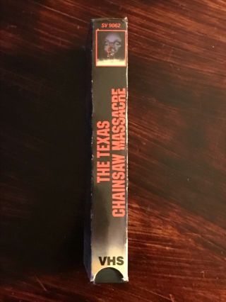 The Texas Chainsaw Massacre VHS Rare Horror Video Treasures Release Gore Slasher 4