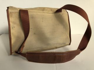 Classic Vintage Leica Canvas camera bag with strap.  RARE 3