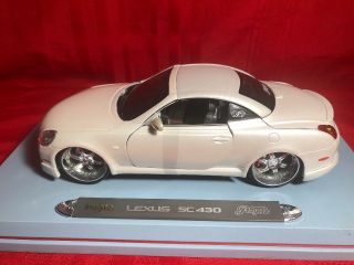 Lexus Sc430 Hardtop Convertible Pearl White 1/18 Scale Die - Cast Custom Rare