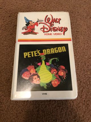 Disney - Pete’s Dragon (10vs) Vhs (white Clam Shell) Rare Version