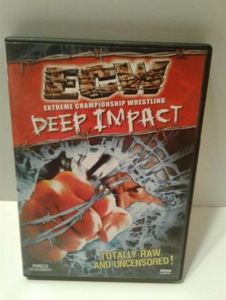 Wrestling Ecw Deep Impact Dvd Funk Sabu Wwe Xpw Tna Aew Icp Rare Oop