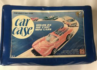 Vintage Tara Toy Corp Hot Wheels Corgi Matchbox Car Case Holder 24 Count Rare