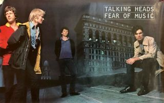 Talking Heads Fear Of Music Promo Poster True Vintage David Byrne Brian Eno Rare