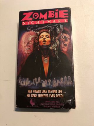 Zombie Nightmare Vhs World Video Horror Zombies Rare Oop