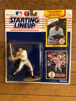 1990 Jody Reed Starting Lineup Boston Red Sox 90 Kenner Slu Figure Rare Htf