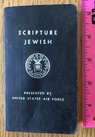 1955 Scripture Jewish Presented By U.  S.  Air Force For Jewish Personnel Rare