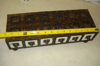 RARE VINTAGE Chinese ? wood Storage Treasure box case 5