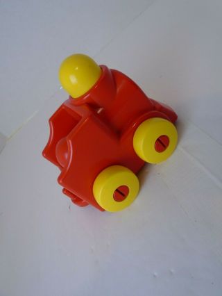 Lego Duplo Primo Train Engine Squeaks Rare Red Yellow Wheels Rare