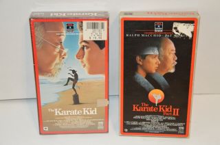 Rare 1st Rca Vhs Releases: The Karate Kid (1985, ),  The Karate Kid Ii (1986)