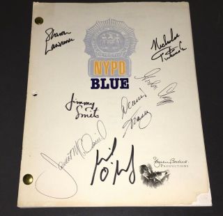 Nypd Blue (1994) Rare 7 - Autograph Cast - Signed " Simon Says " Script,