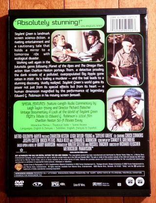 Soylent Green (DVD,  2003) Charlton Heston Sci - fi RARE OOP 5