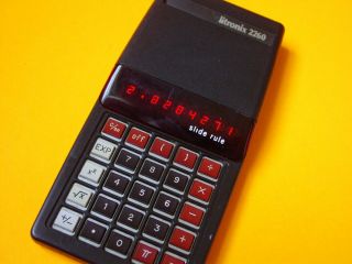 Datamath Calculator Museum: Litronic Model 2260 - Rare Slide Rule Calculator