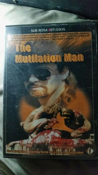 The Mutilation Man,  Rare,  Oop,  Subrosa,  Gore,  Cult,  Van Bebber Horror