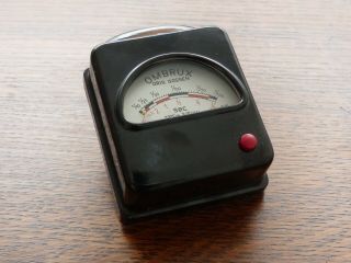 RARE VINTAGE GOSSEN OMBRUX EXPOSURE METER WITH LEATHER CASE.  GERMANY,  1933. 2