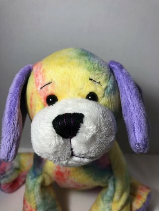 Webkinz Plush - Tie Dyed Puppy No Code - Rare - Retired Ganz