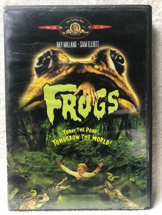 Frogs Dvd Sam Elliott Ray Milland Joan Van Ark Adam Roarke Rare And Oop Dvd