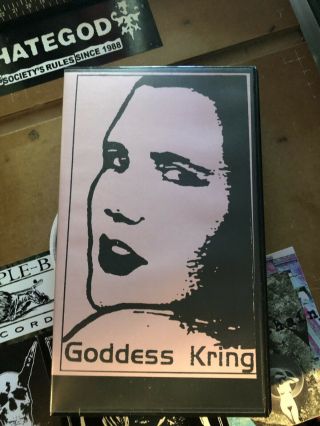 Goddess Kring Rare Sov Horror Vhs Art Insanity Sleaze Cult