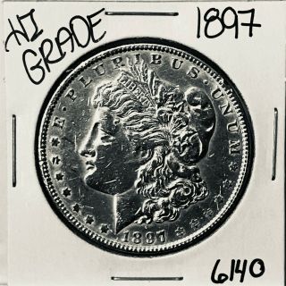 1897 Morgan Silver Dollar Coin 6140 Rare Estate