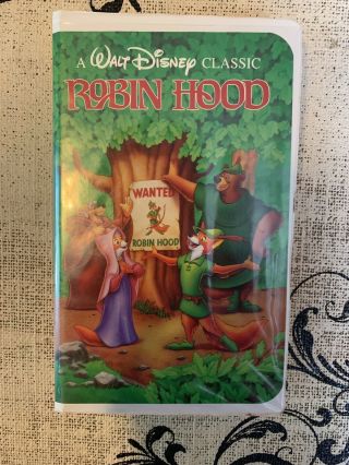 Walt Disney Classic Robin Hood Rare Vhs,  1991)