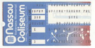 Rare Styx 4/26/81 Uniondale Li Ny Nassau Coliseum Concert Ticket Stub