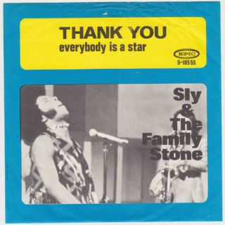 Sly & The Family Stone Thank You Rare Sweden P/s 45 Swedish Soul Funk Listen