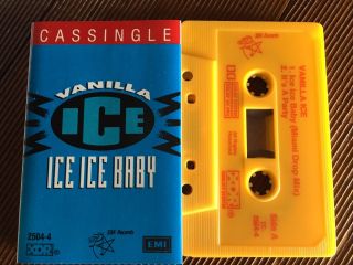 Vanilla Ice - - Ice Ice Baby - - Rare 1990 Australian Cassette (yellow Tape)