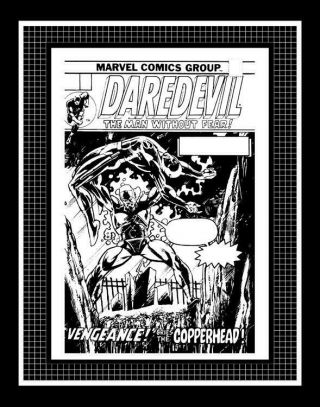 Gil Kane Daredevil 125 Rare Production Art Cover