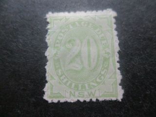 South Wales Stamps: 20/ - Postage Dues 1891 - 1892 - Rare (e150)