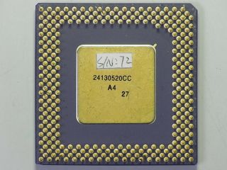 RARE Intel A8050250 - 75 Q0649 ES Engineering Sample CPU Gold Cap Corner Chipped 2