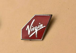 Virgin Atlantic Aeroplane Tail Enamel Pin Badge Rare Airways Collectable