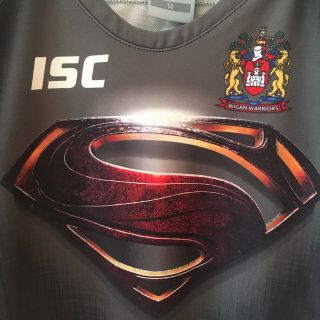 Isc Wigan Superman Womens Size 14 Shirt Warriors Wrlfc Rare