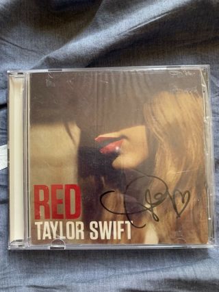 Taylor Swift Red Signed Cd Booklet Authentic Autograph Rare Tour Promo Rep Me