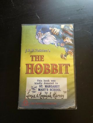 The Hobbit Rare Australian Vhs Tolkien Cult Animation Big Box Horror Sleaze Sov