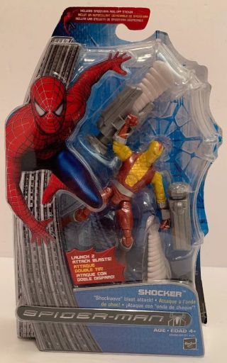 2007 Hasbro Spider - Man 3 Shocker Marvel Comics Action Figure Rare
