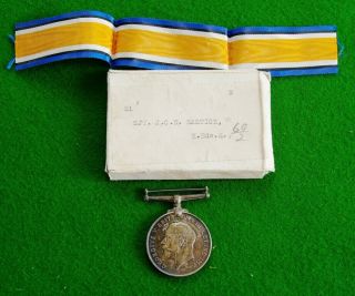 Rare Ww1 King Edwards Horse War Medal To Officer 51 John Clare Newland Eastick