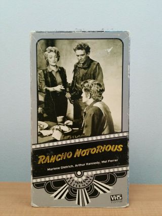 Rancho Notorious Vhs Rare Vci Command Performance Marlene Deitrich