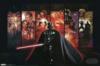Star Wars Poster Collage Rare Hot 24x36 - Vw0