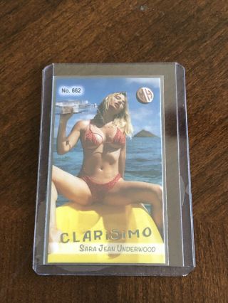 Sara Underwood Rare Mh Clarisimo D 2/3 Tobacco Card No.  662