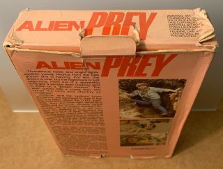 ALIEN PREY Comet Continental VHS horror gore big box RARE Terror On Tape 4