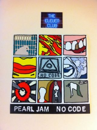 Pearl Jam 1996 No Code Ames Sticker Sheet 9 Polaroid,  Logo Vedder Vtg Rare Oop