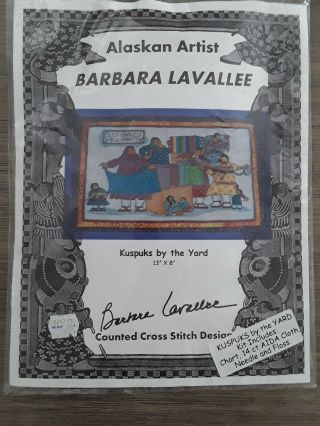 Rare Barbara Lavallee Cross Stitch Kit Kuspuks By The Yard 13 X 8 Alaskan Art