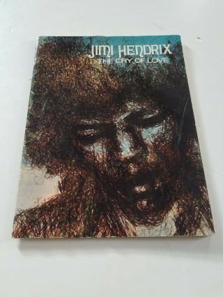 Jimi Hendrix: The Cry Of Love Guitar Songbook 1971 Rare 32 Page W/poster