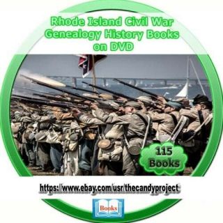 115 Rare Books Rhode Island History Genealogy Civil War Dvd