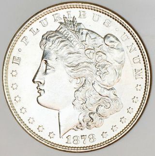 1878 8tf Morgan Choice Bu,  Blast White Beauty Ultra Rare Date Wow Coin Nr 6030