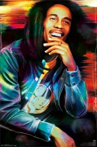 Bob Marley Poster Pop Art Rare Hot 22x34