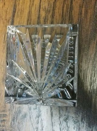 Waterford crystal 2000 a.  d.  Christianity candle votive - rare 3
