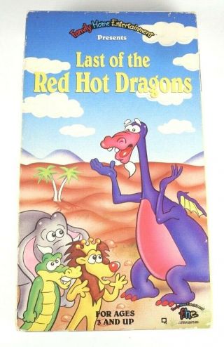 Last Of The Red Hot Dragons Rare & Oop Cartoon F.  H.  E.  Video Vhs